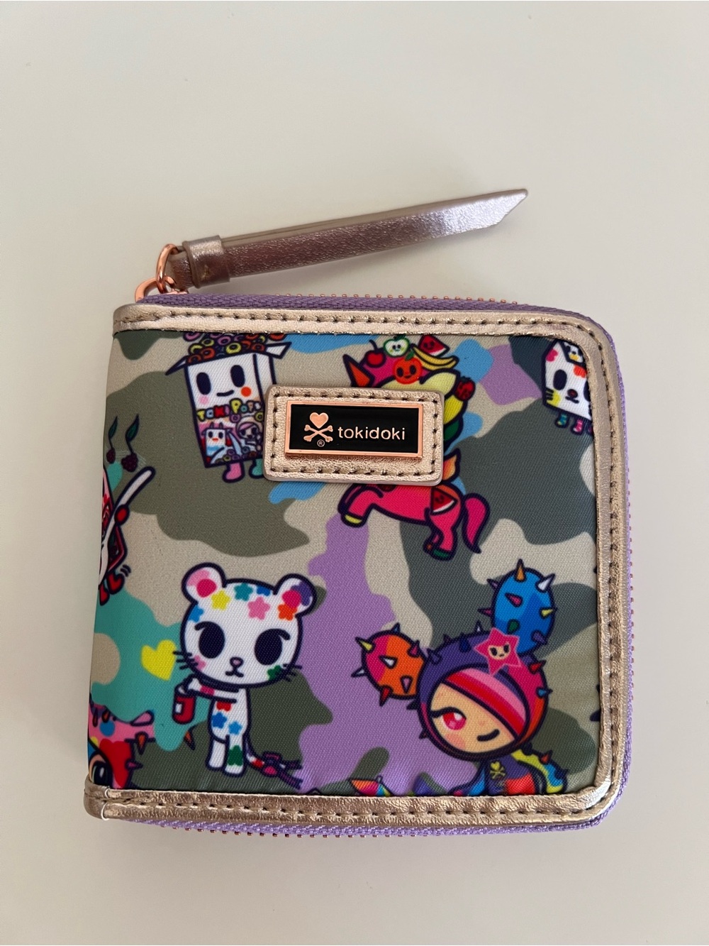 Tokidoki ziparound fold wallet
